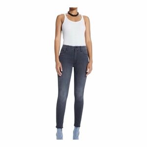 MOTHER High Waisted Looker Ankle Fray 26 Lighting Up Lanterns Jeans